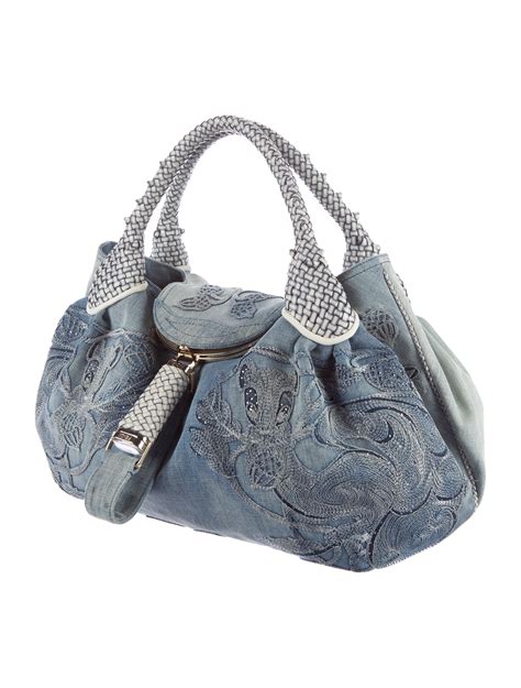 Fendi Squirrel Denim Spy Bag 